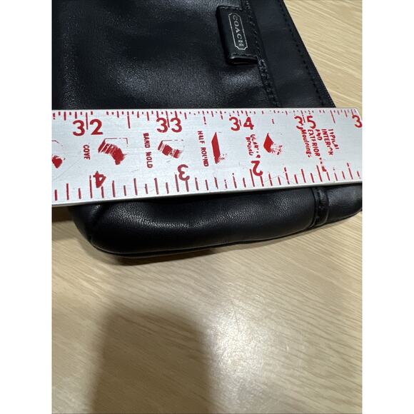 Coach Park Medium Black Leather Wristlet Wallet Card Holder 2 Compartment - Picture 13 of 13